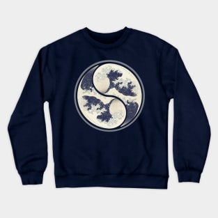 Yin Yang Waves Crewneck Sweatshirt